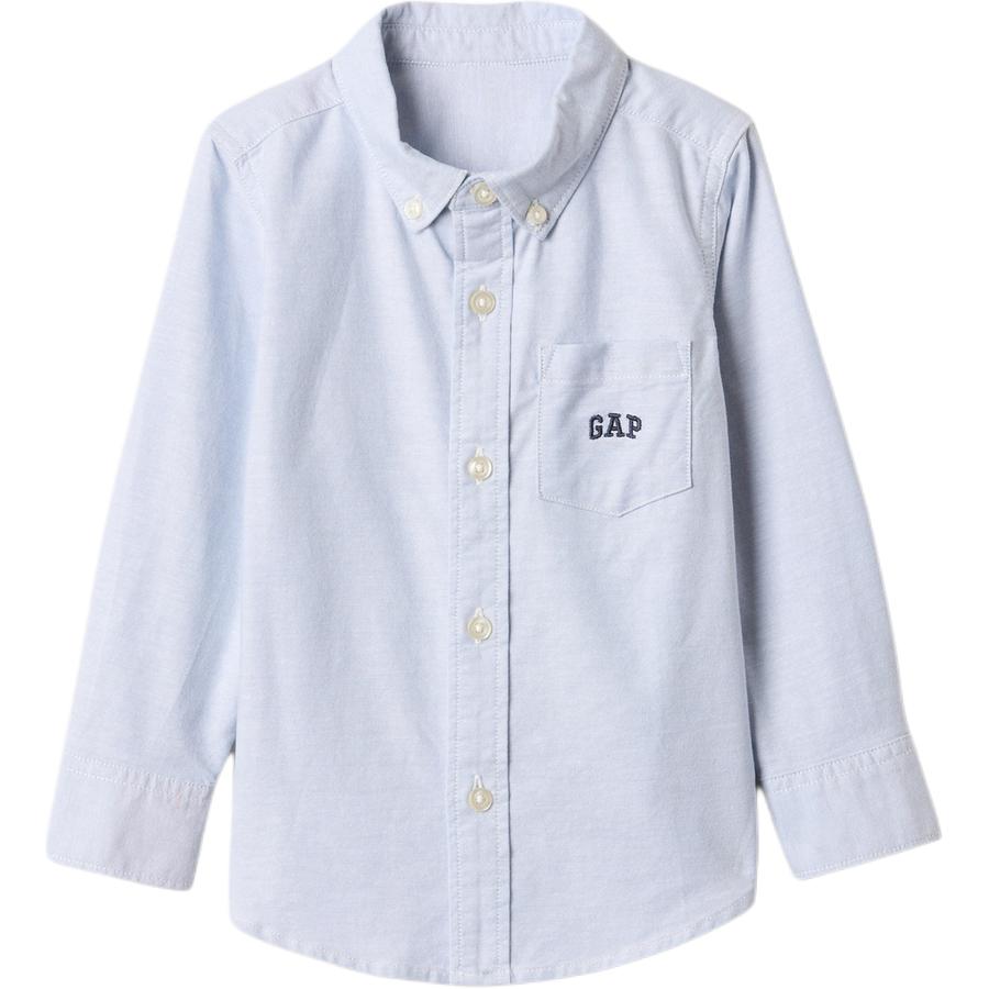 

Детская повседневная рубашка для детей 3-7 лет GAP, светло-голубой