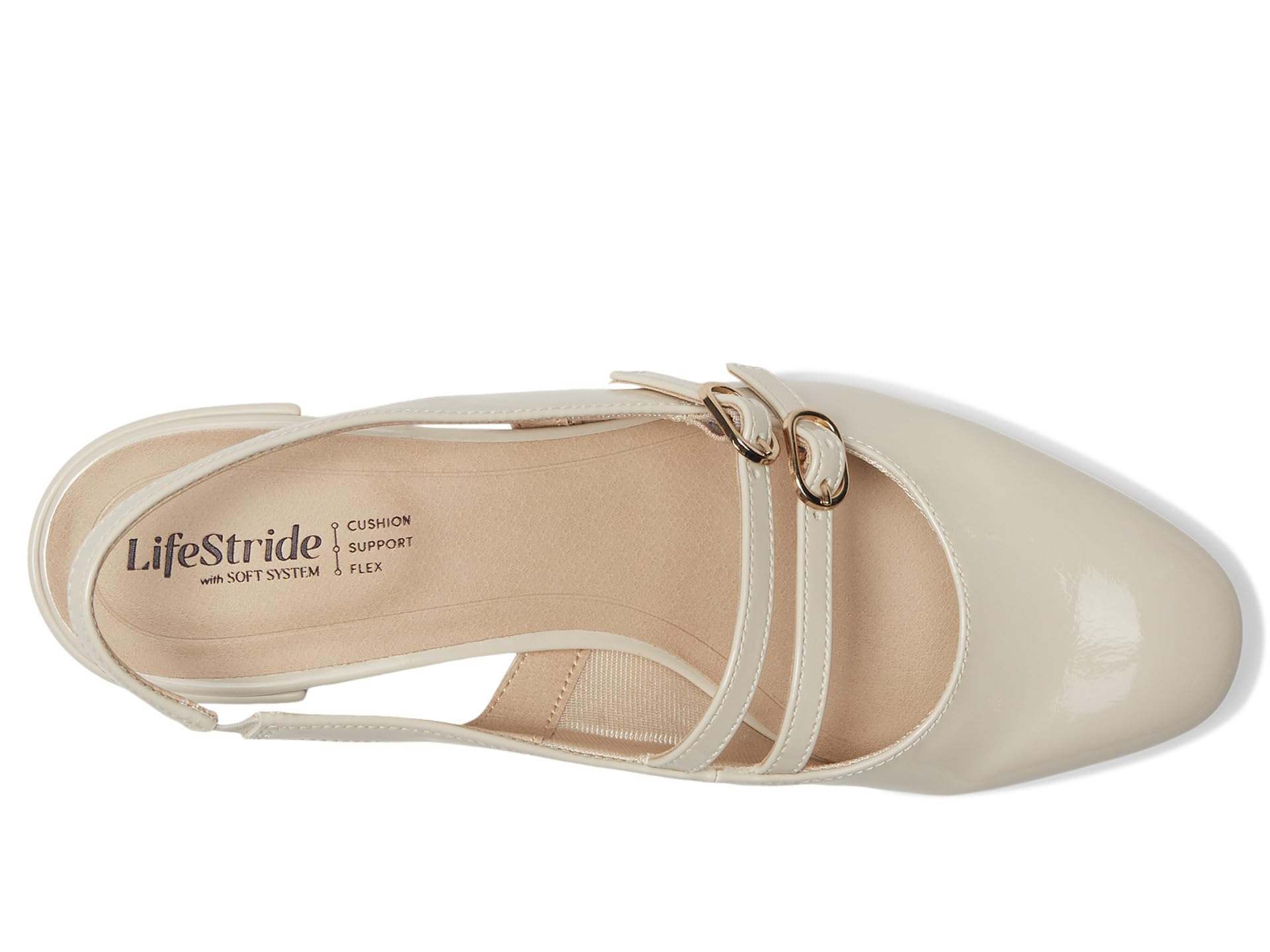 Туфли LifeStride Beatrice Slingback Shoes, Almond Milk Patent — фото 2