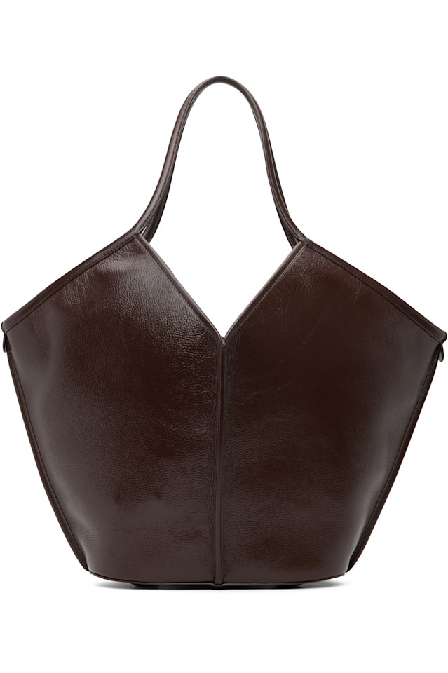 

Hereu Коричневая сумка-тоут Calella с эффектом потертости