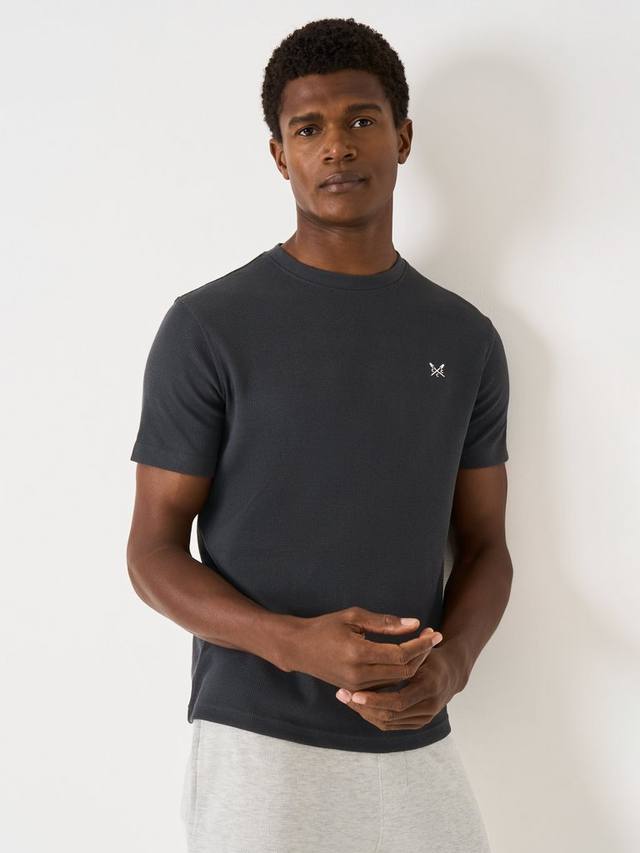 

Футболка с круглым вырезом из хлопковой смеси Crew Clothing, Graphite Grey