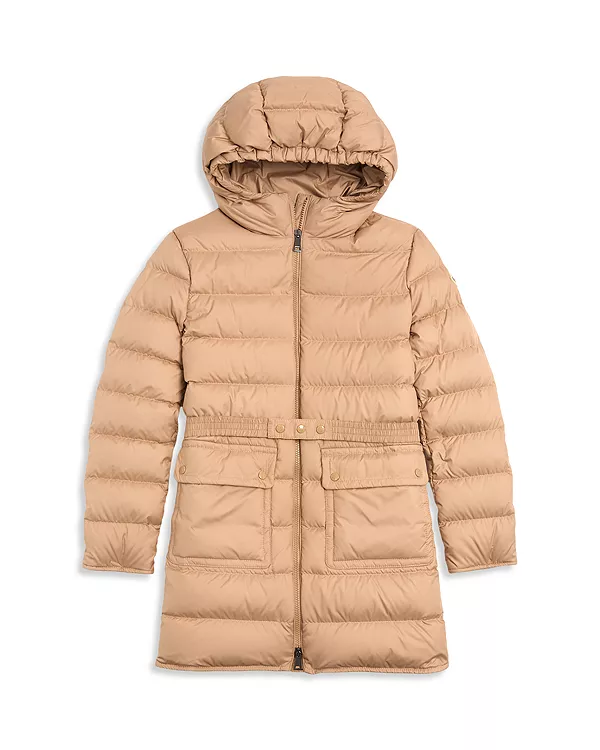 

Длинное пуховое пальто Pasenza для девочек - для детей постарше. Moncler, бежевый