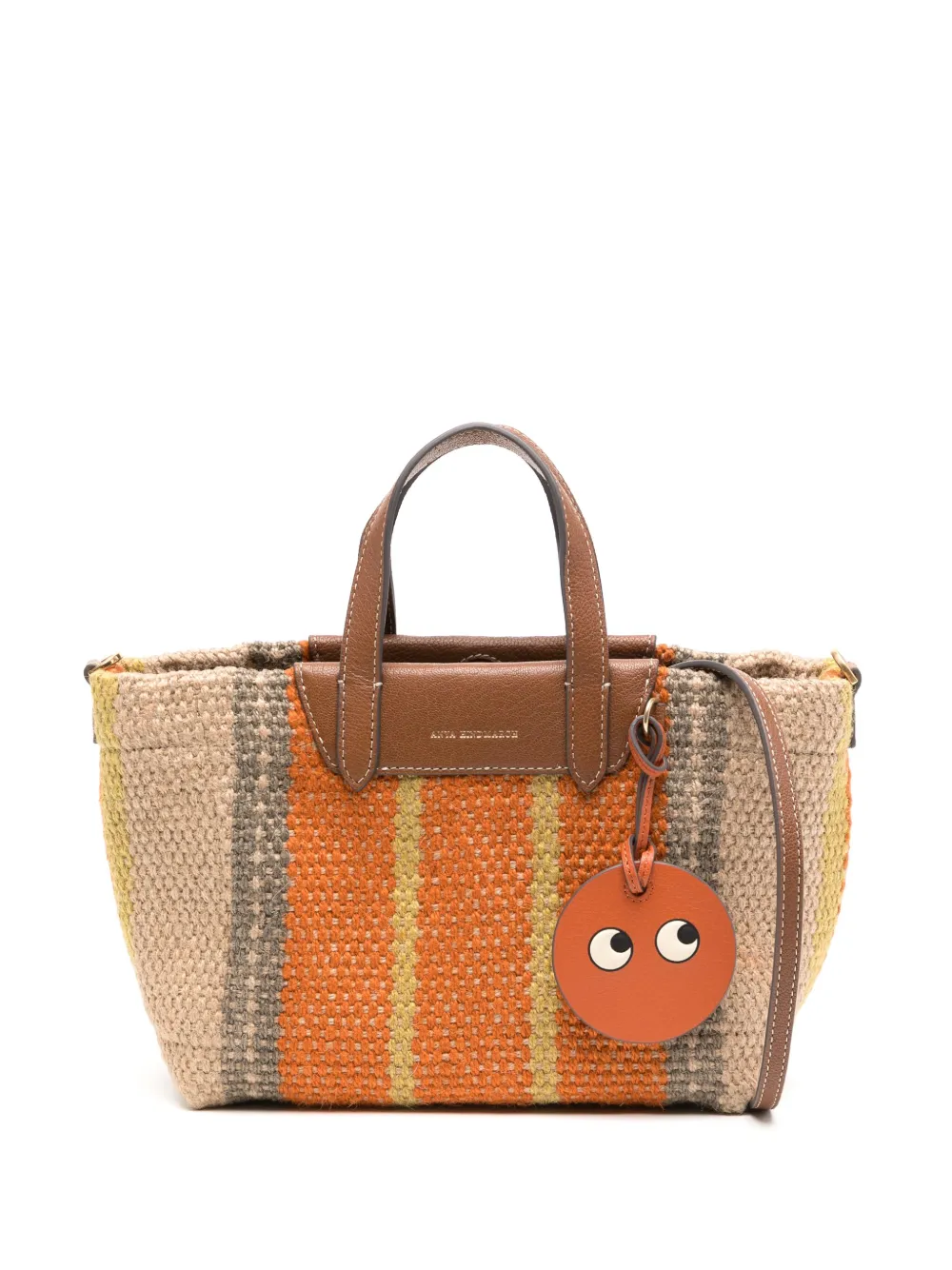 

Маленькая сумка-тоут из коллаборации с Maison Bengal Anya Hindmarch, нейтральный