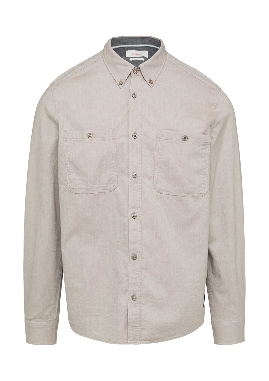 

Рубашка на пуговицах классического кроя s.Oliver, Light brown
