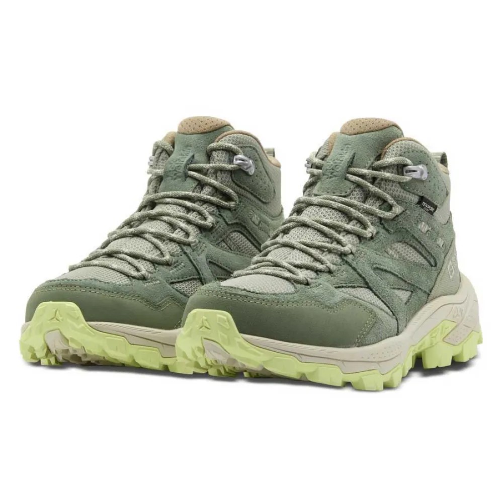 Походные ботинки Jack Wolfskin Vojo Tour Texapore Mid, зеленый — фото 4
