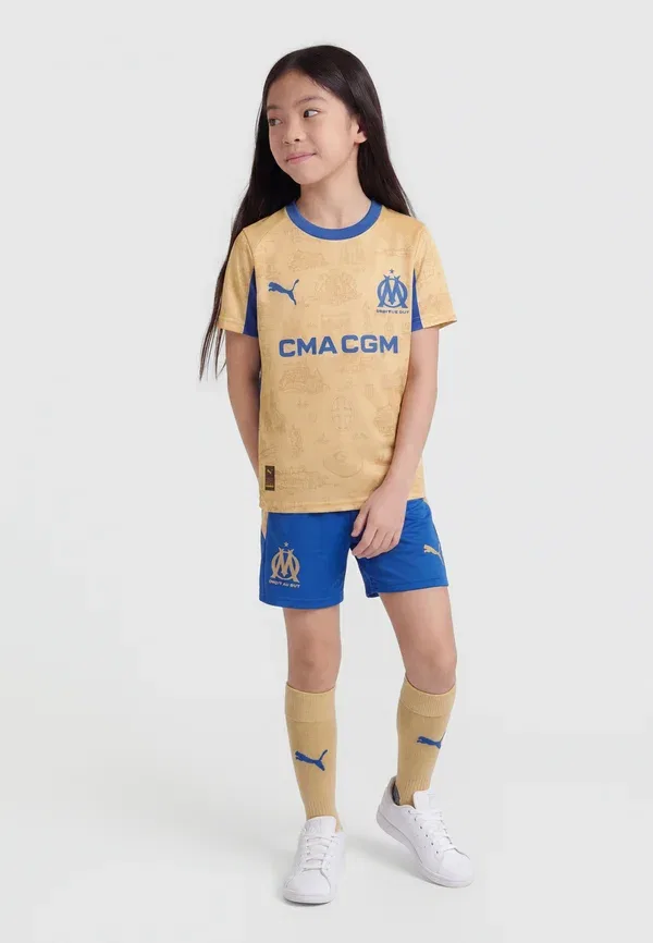 Футболка Puma Olympique Marseille Special Edition National Team Wear, светло-золотой/королевский сапфир