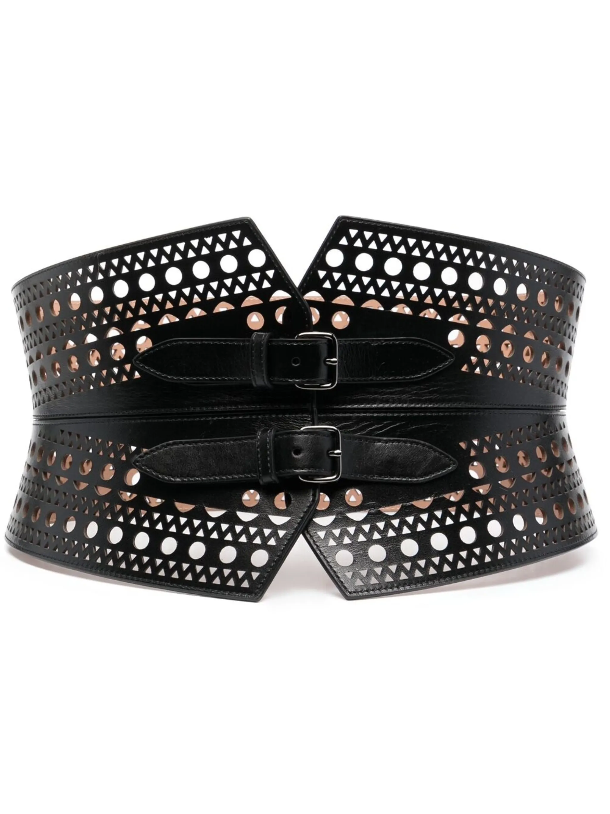 

Пояс-корсет с вырезами Alaïa, черный