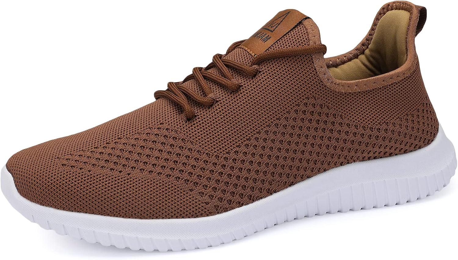 

Мужские кроссовки VAMJAM для бега, ультралегкие, дышащие, прогулочные, нескользящие спортивные модные кроссовки из сетки, для тренировок и повседневного спорта, коричневый