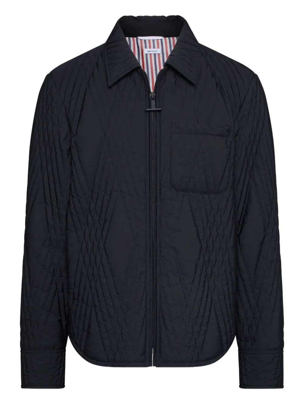 

Стеганая куртка с узором THOM BROWNE, черный