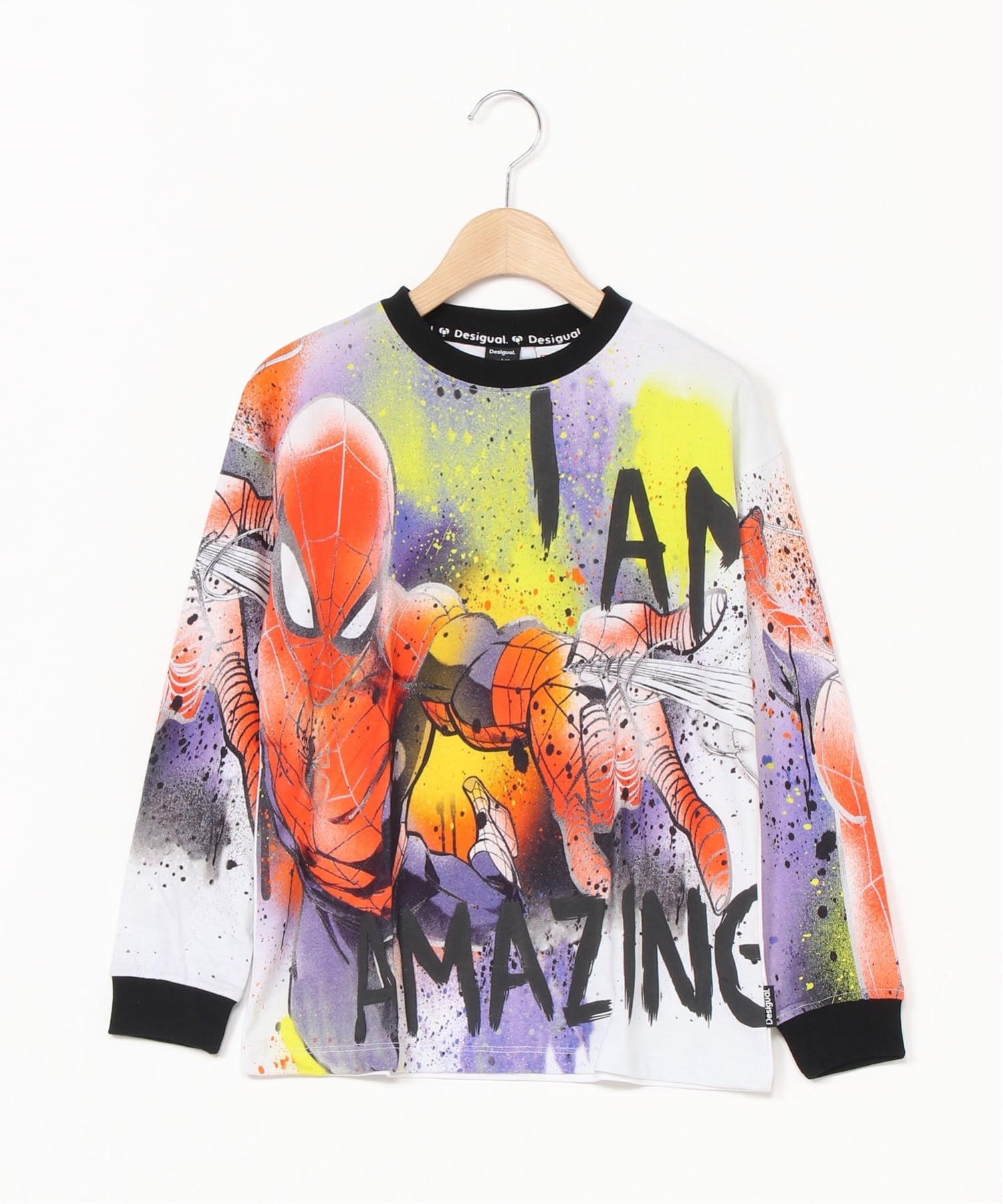 Длинная футболка с принтом Человека-паука (100-150 см) Desigual, White/1000 — фото 4