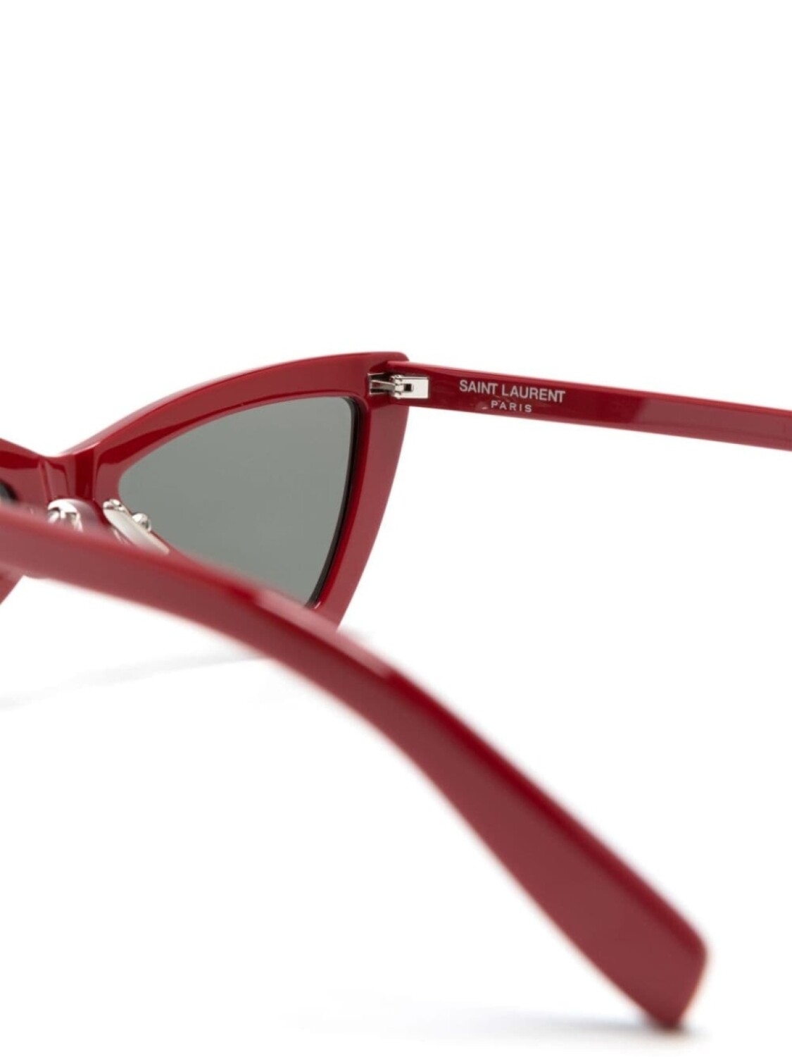 Saint Laurent Eyewear солнцезащитные очки в геометричной оправе, красный — фото 3