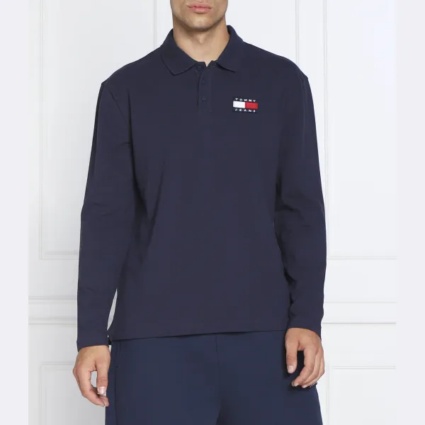 

Современная рубашка поло стандартного кроя Tommy Hilfiger, синий