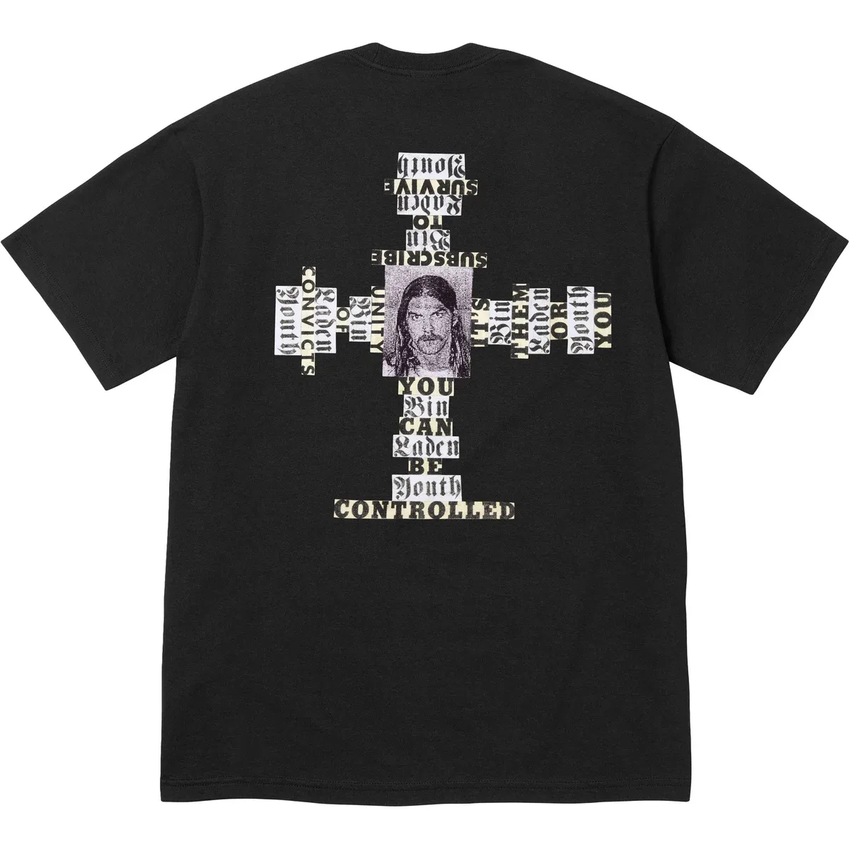 Футболка унисекс с круглым вырезом и прямым кроем Supreme, черный