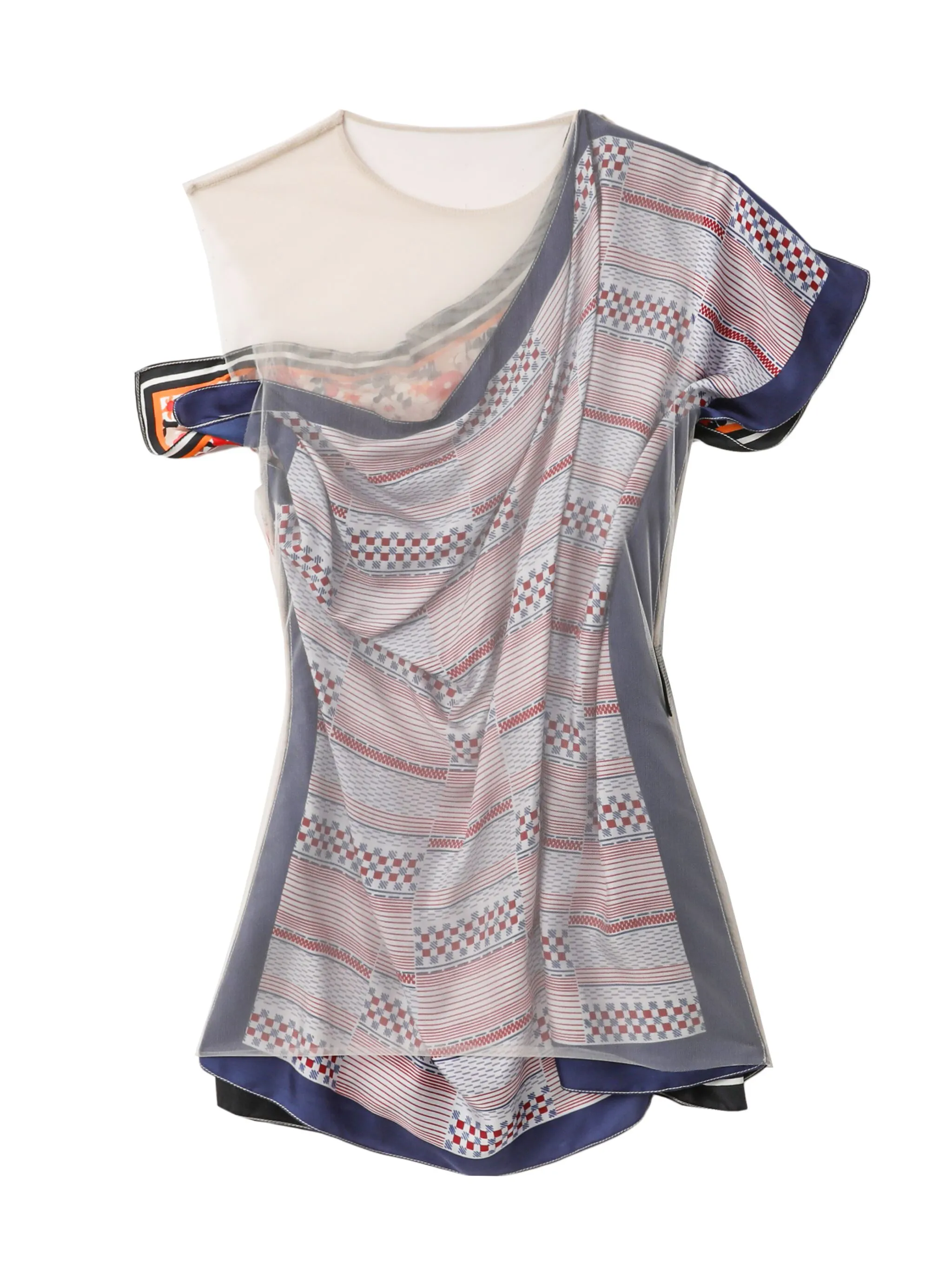 

Многослойный топ Marine Serre, серый