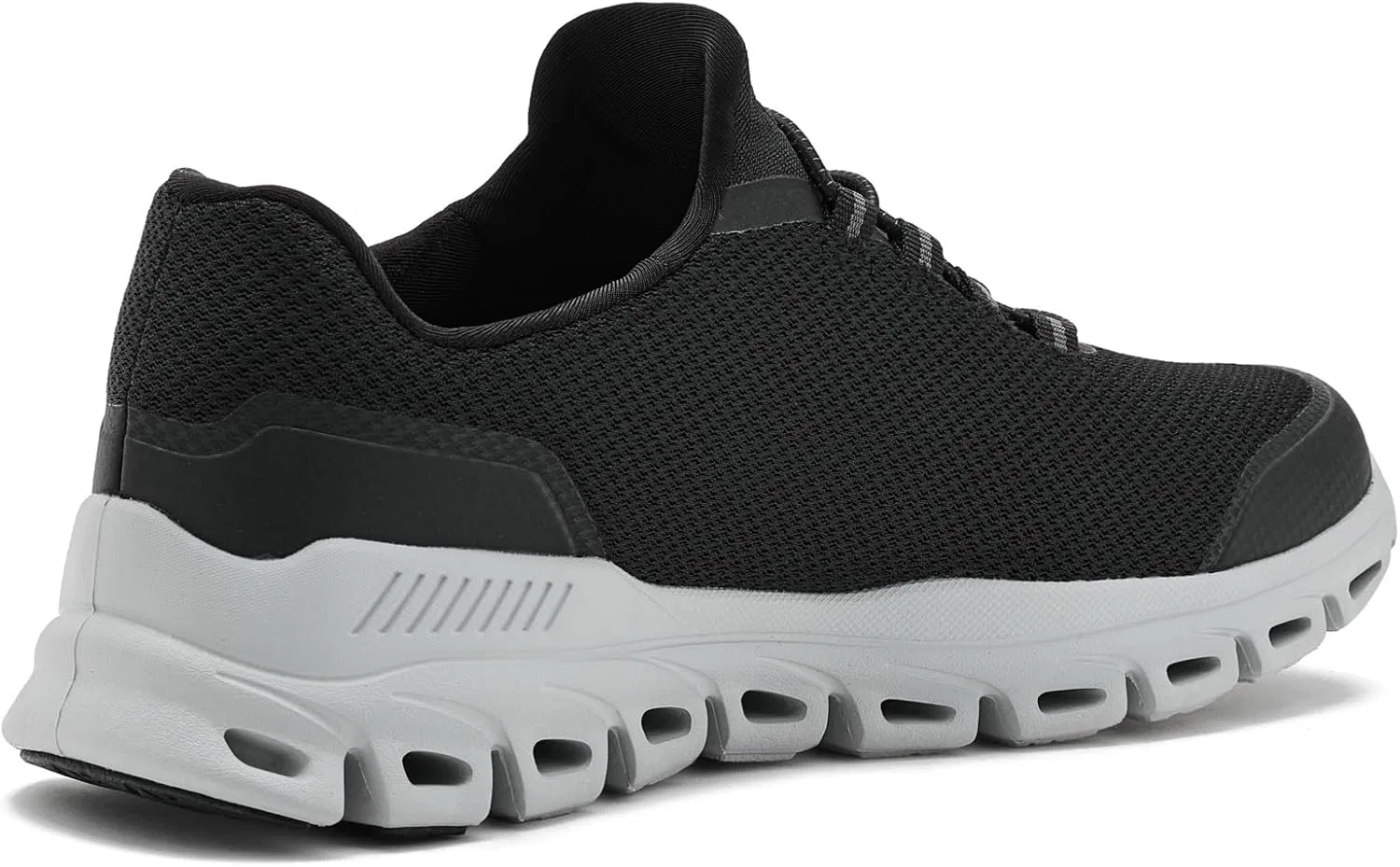 Кроссовки Skechers Men's Glide-Step Noltek, Black Grey — фото 3