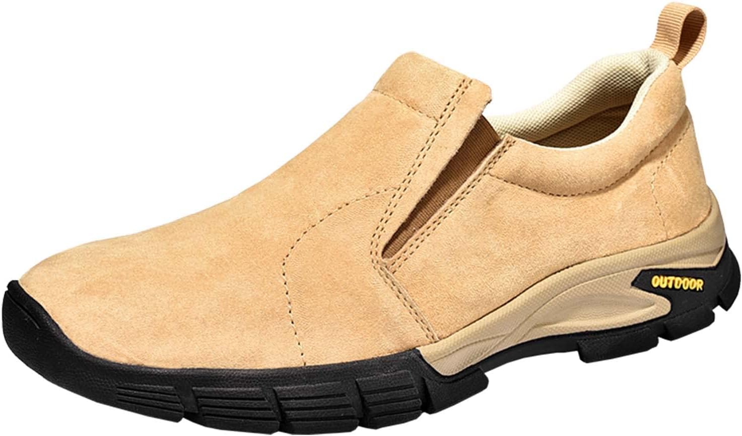 

Мужские трекинговые туфли Eliogn, удобные слипоны, наружная нескользящая повседневная спортивная обувь для мужчин, подходящая для кросс-кантри, путешествий и прогулок, коричневый