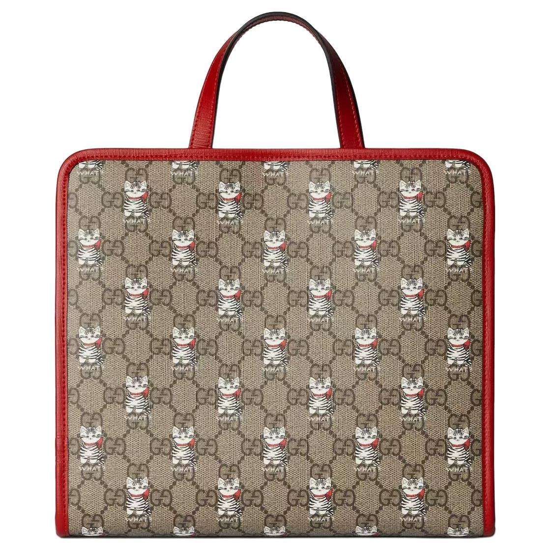Женская сумка-шоппер Gucci GG Supreme из канваса — фото 4