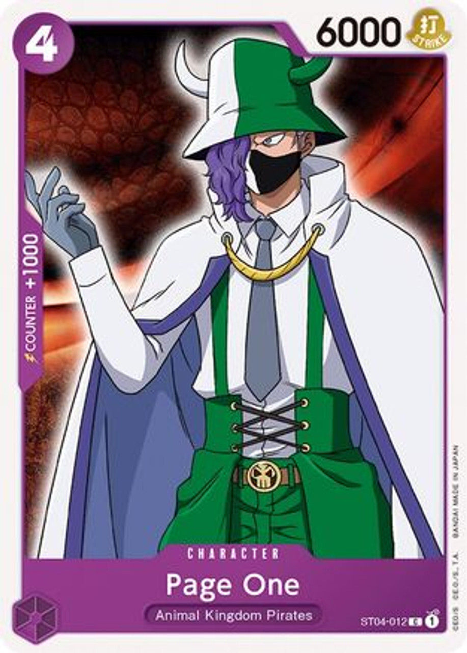 

Карточная игра Page One (ST04-012) Starter Deck 4: Animal Kingdom Pirates