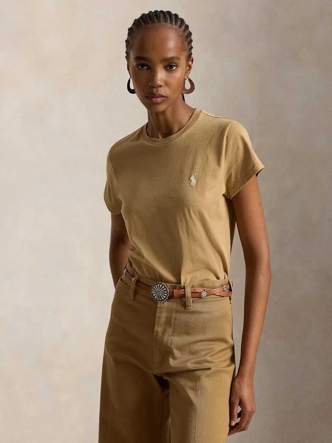 Рубашка Polo Ralph Lauren коричневого цвета — фото 3