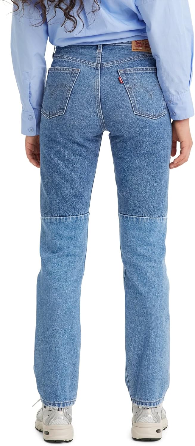 Женские джинсы Levi's 501 Pieced (также доступны в версии Plus), (New) Medium Indigo Destructed — фото 2