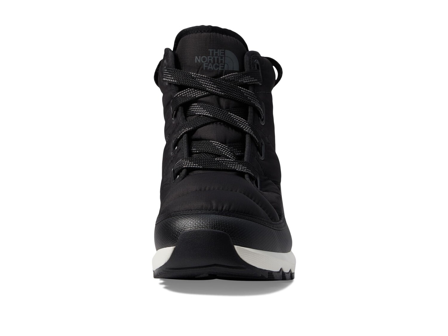 Женские ботинки The North Face ThermoBall Luxe WP стеганые на шнуровке, черный — фото 4