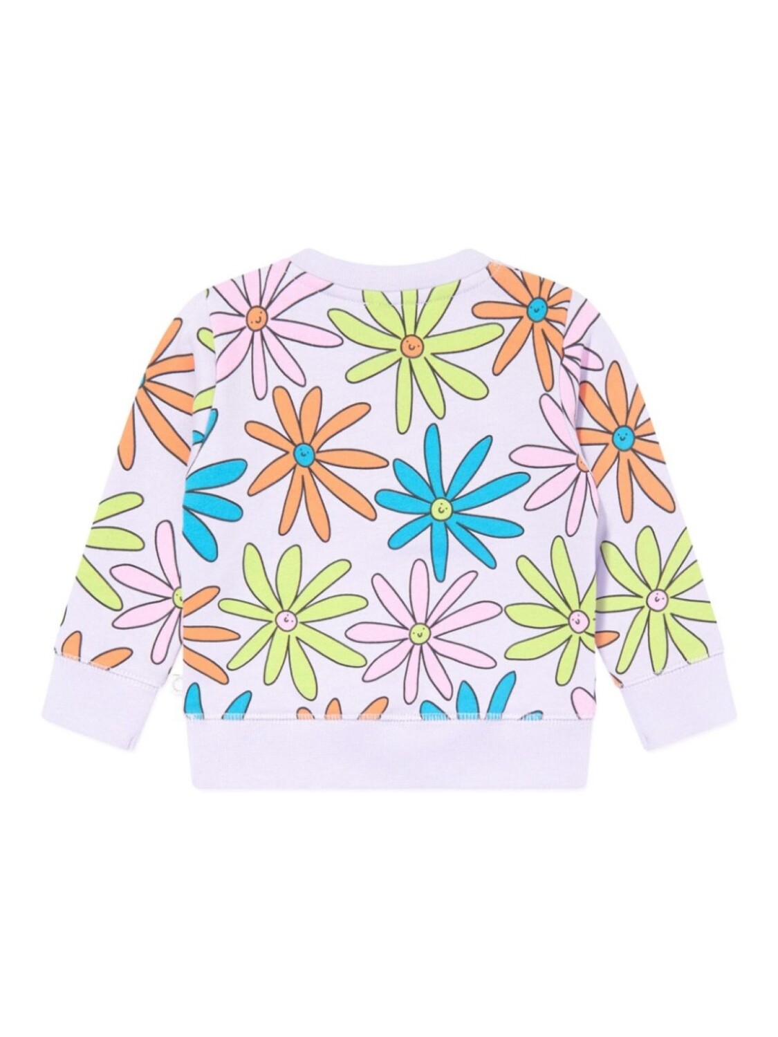 Stella McCartney Kids толстовка с цветочным принтом, фиолетовый — фото 2