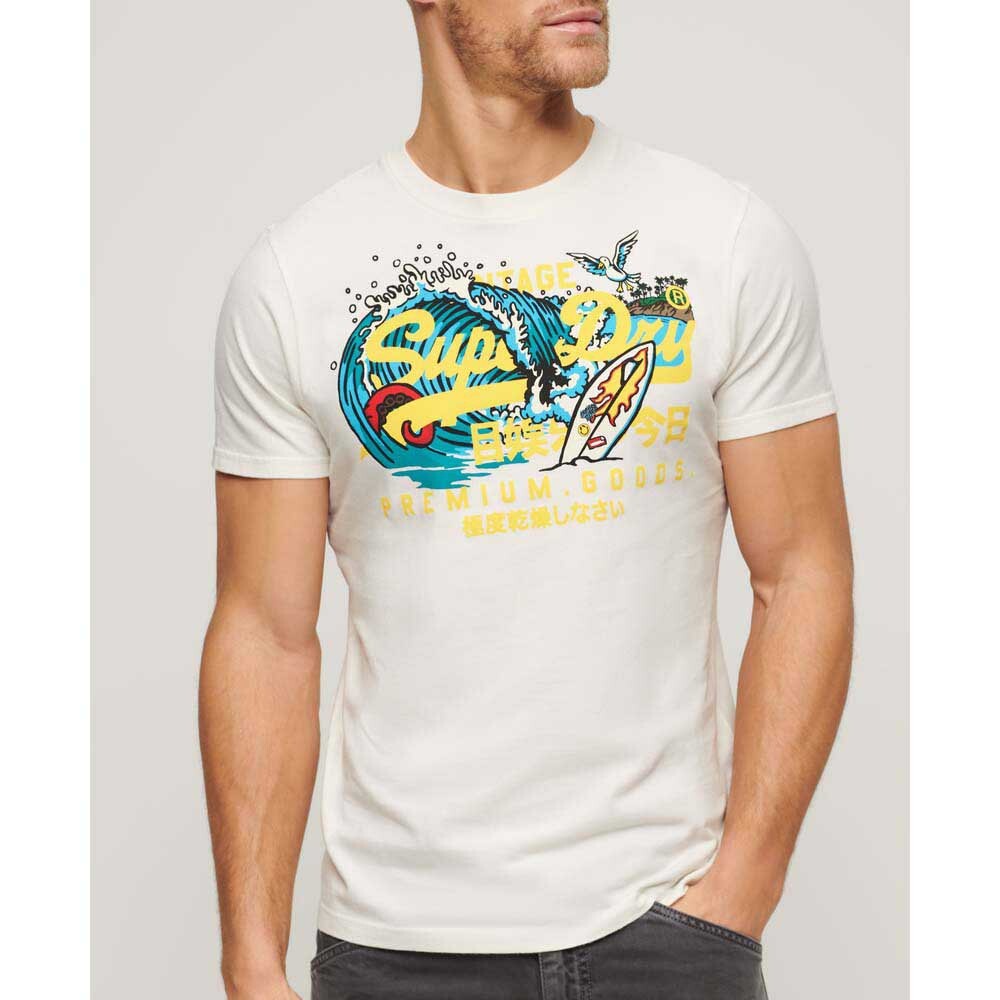 Футболка с коротким рукавом Superdry La Vl Graphic, белый — фото 3