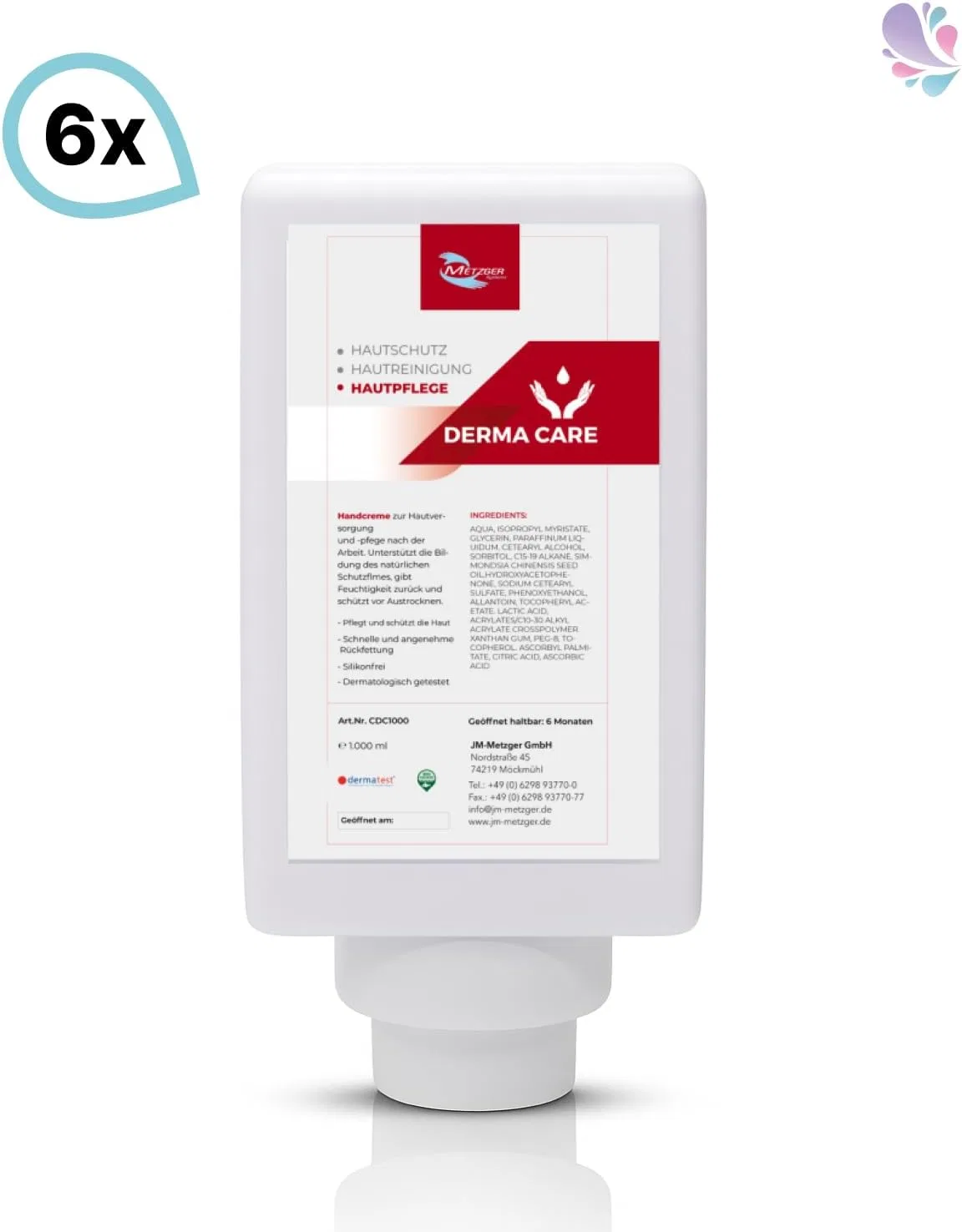 Увлажняющий крем для рук Derma Care 6 x 1 литр Blanc Hygienic — фото 2