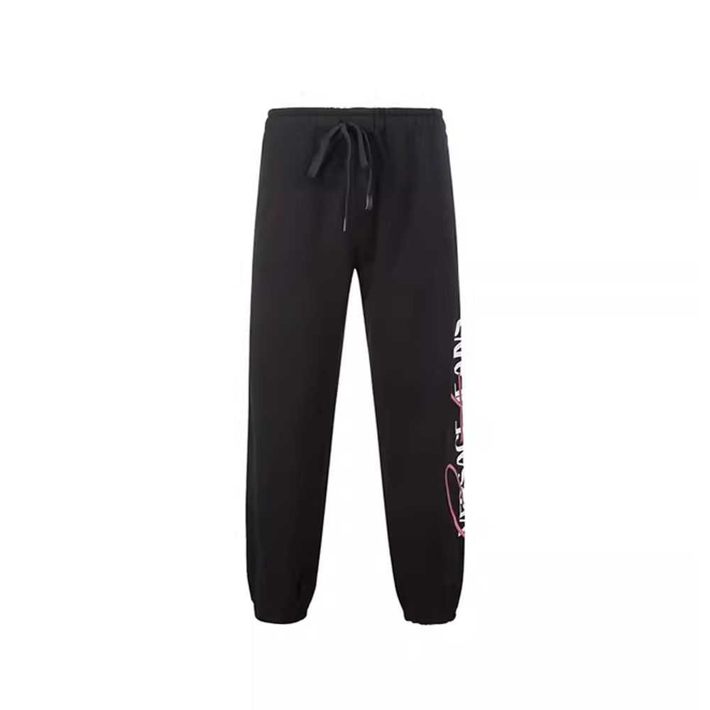 

Спортивные штаны из хлопка Versace Jeans, черный