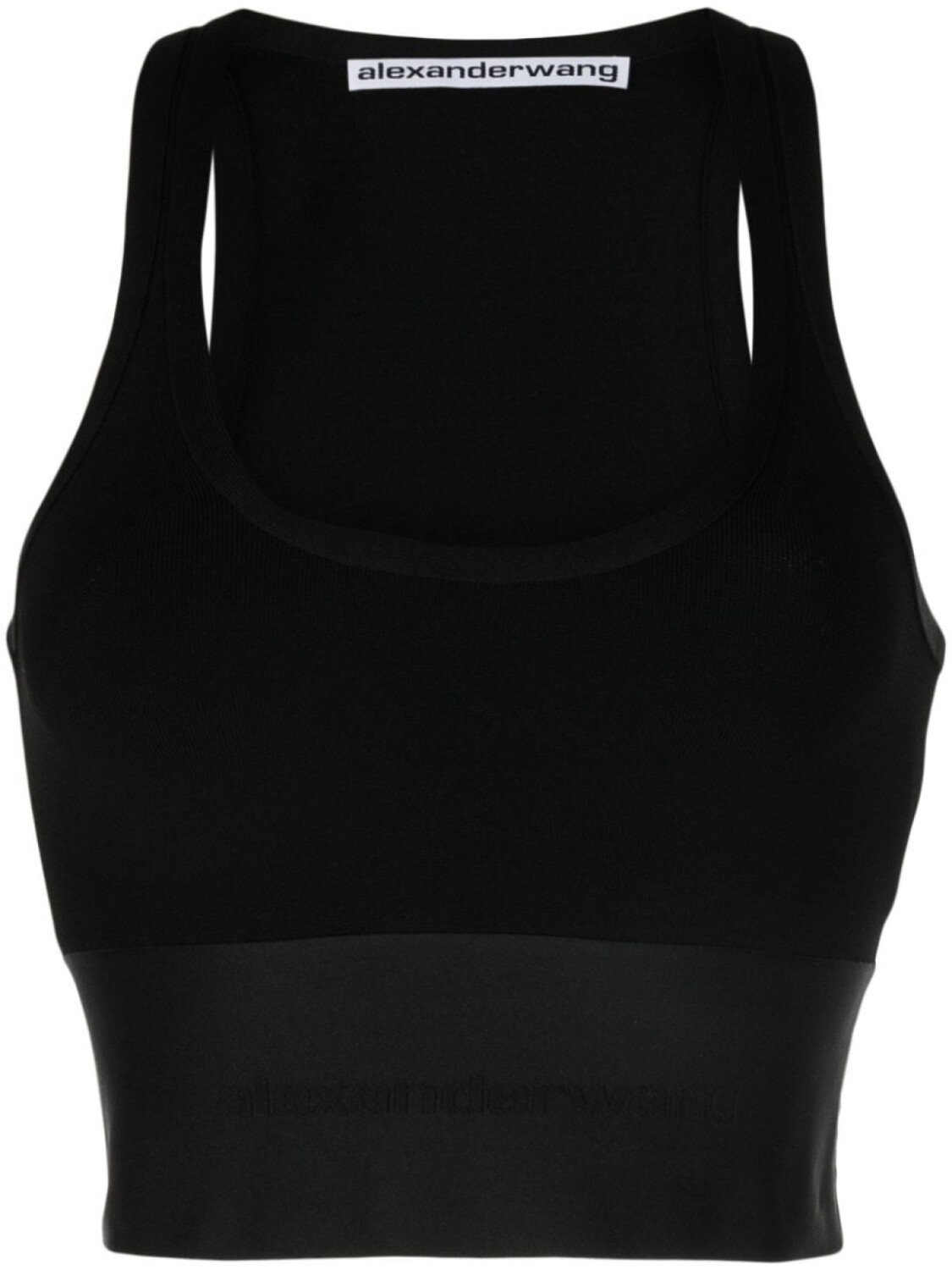 

Alexander Wang укороченный топ с логотипом, черный