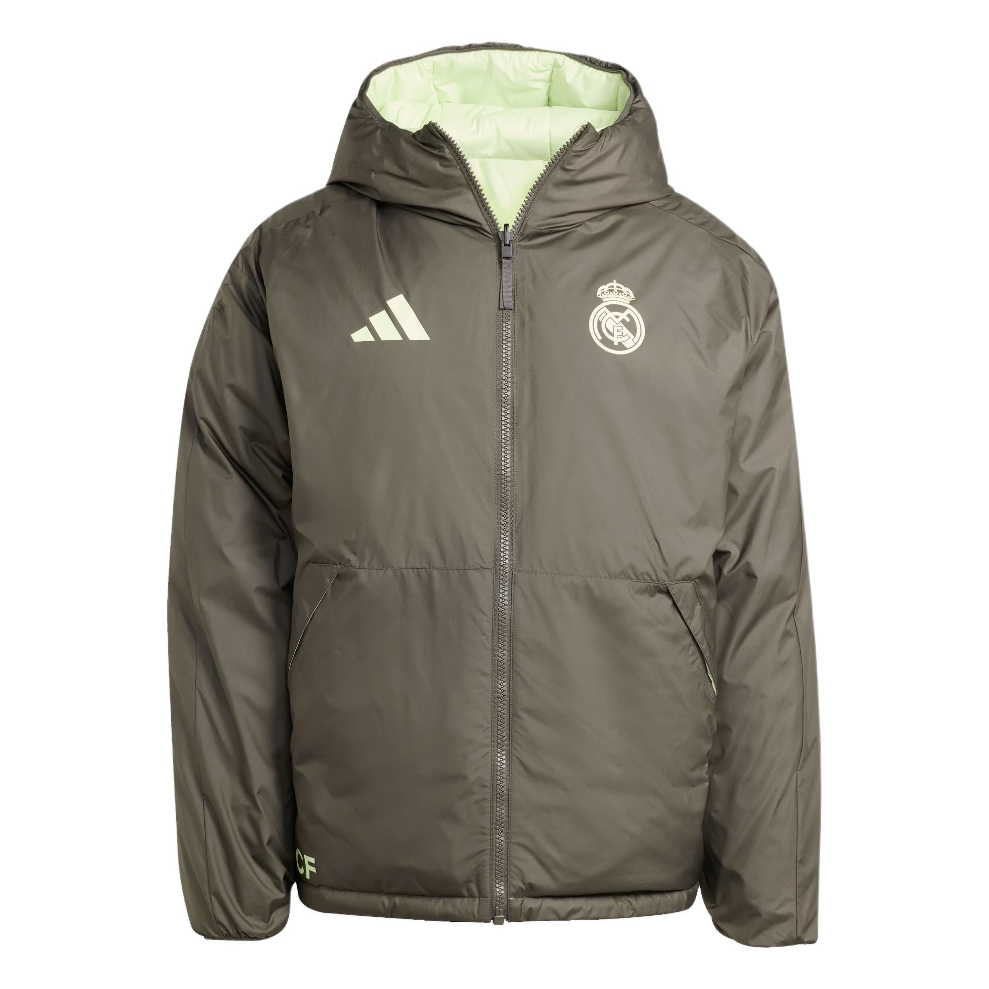 

Пуховик Real Madrid мужской Adidas, зеленый/оранжевый