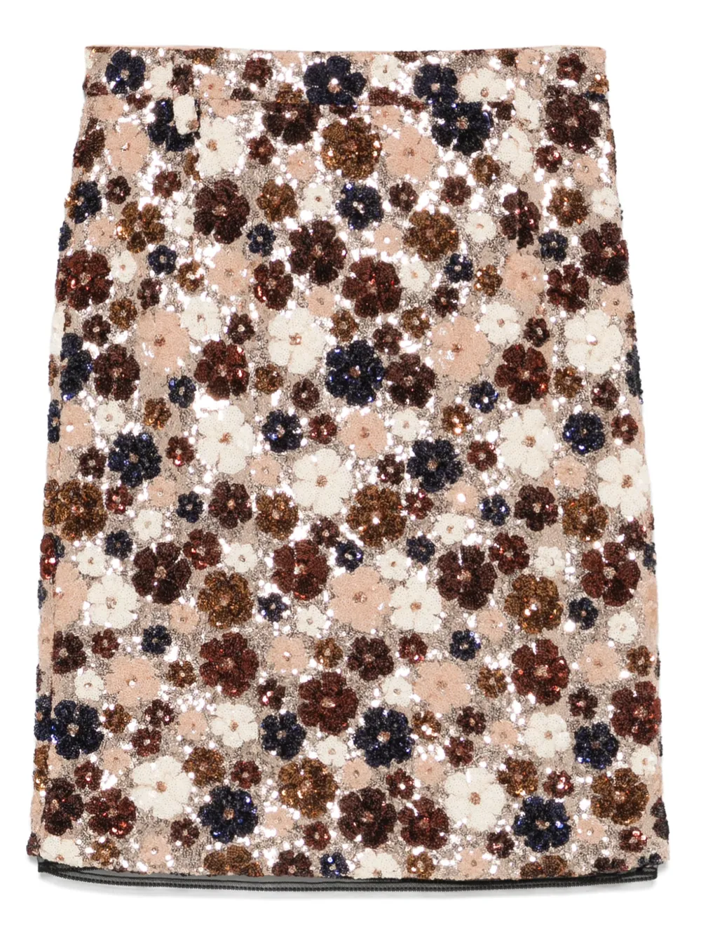 

Юбка с пайетками Nº21, коричневый