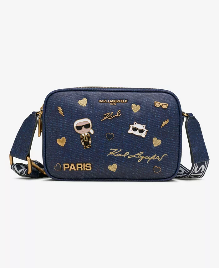 

Сумка кроссбоди Maybelle с булавками KARL LAGERFELD PARIS, синий