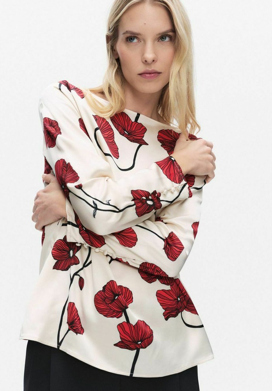 

Блуза STOCKH LM AINARA SATIN, Red Flower/Beige