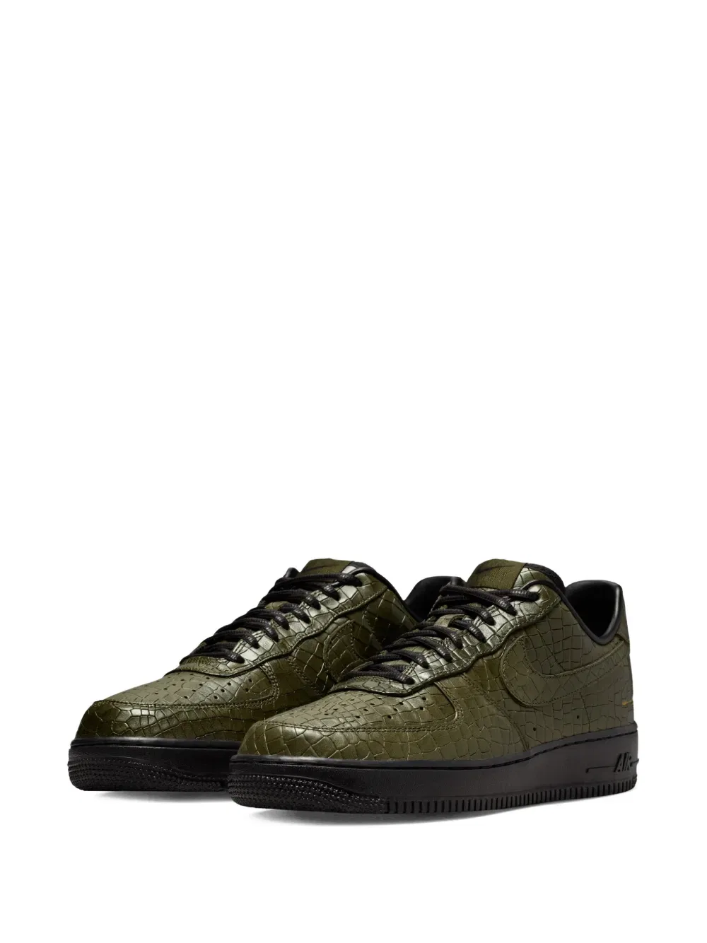Низкие кроссовки Air Force 1 Croc Nike, зеленый — фото 2