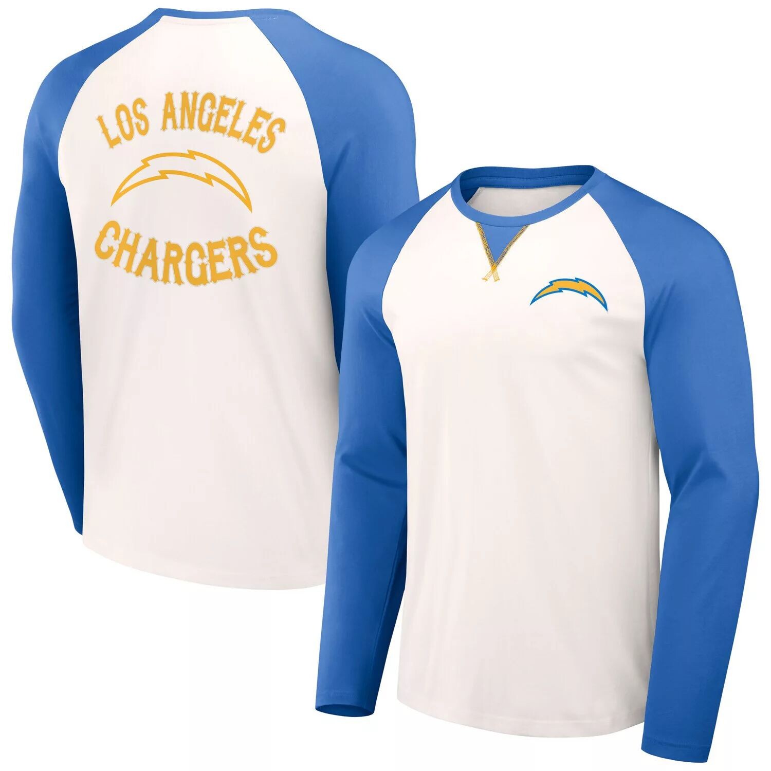 

Мужская футболка NFL x Darius Rucker Collection кремово-пудрового цвета Fanatics Los Angeles Chargers с длинным рукавом реглан, Бежевый, Мужская футболка NFL x Darius Rucker Collection кремово-пудрового цвета Fanatics Los Angeles Chargers с длинным рукаво