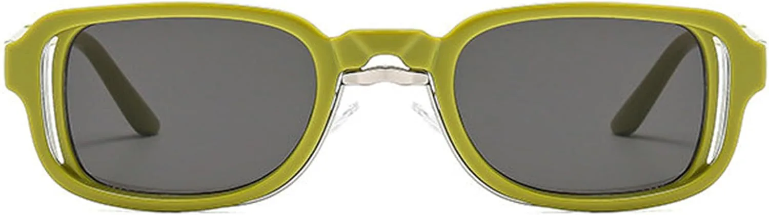 

Солнцезащитные очки Willochra, маленькие прямоугольные, в стиле ретро-панк, градиентные, UV400, для женщин и мужчин, модные, в стиле хиппи, квадратные, C3