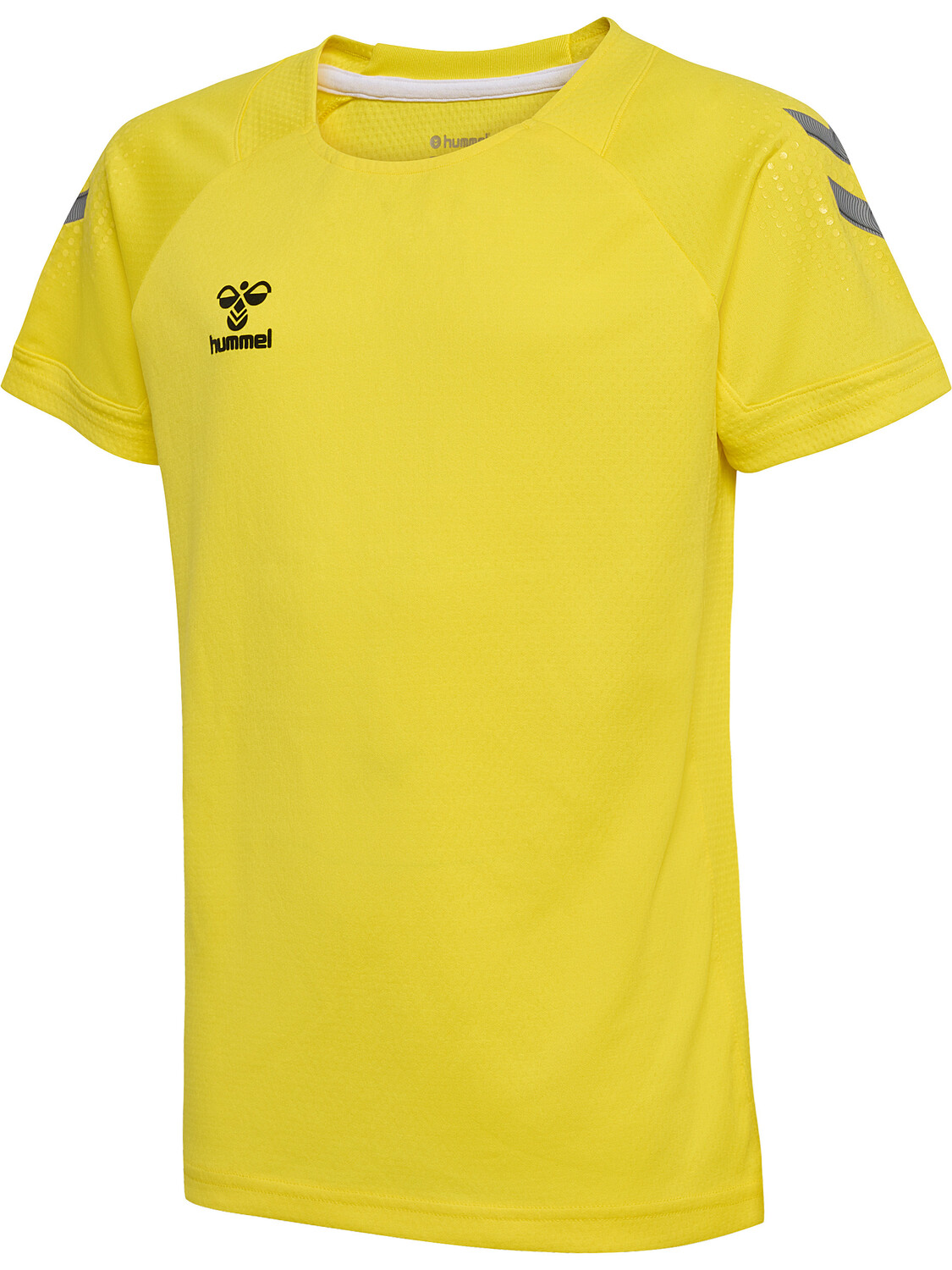 Футболка Hummel Trikot S/S Hmllead S/S Poly Jersey Kids, цвет BLAZING YELLOW — фото 4