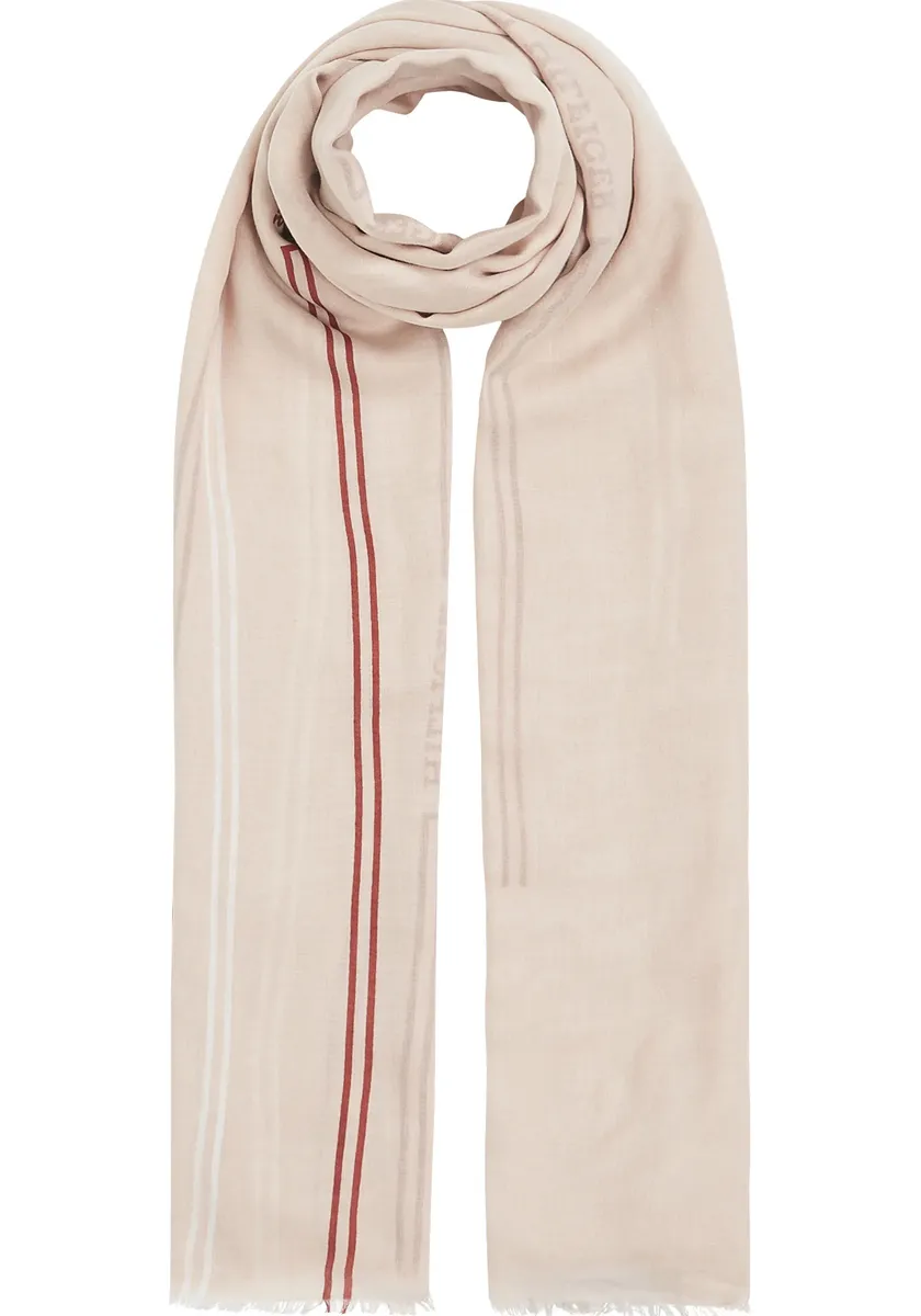 

Модный шарф Tommy Hilfiger "ESSENTIAL FLAG SCARF" с надписью-логотипом, цвет Pink Bloom