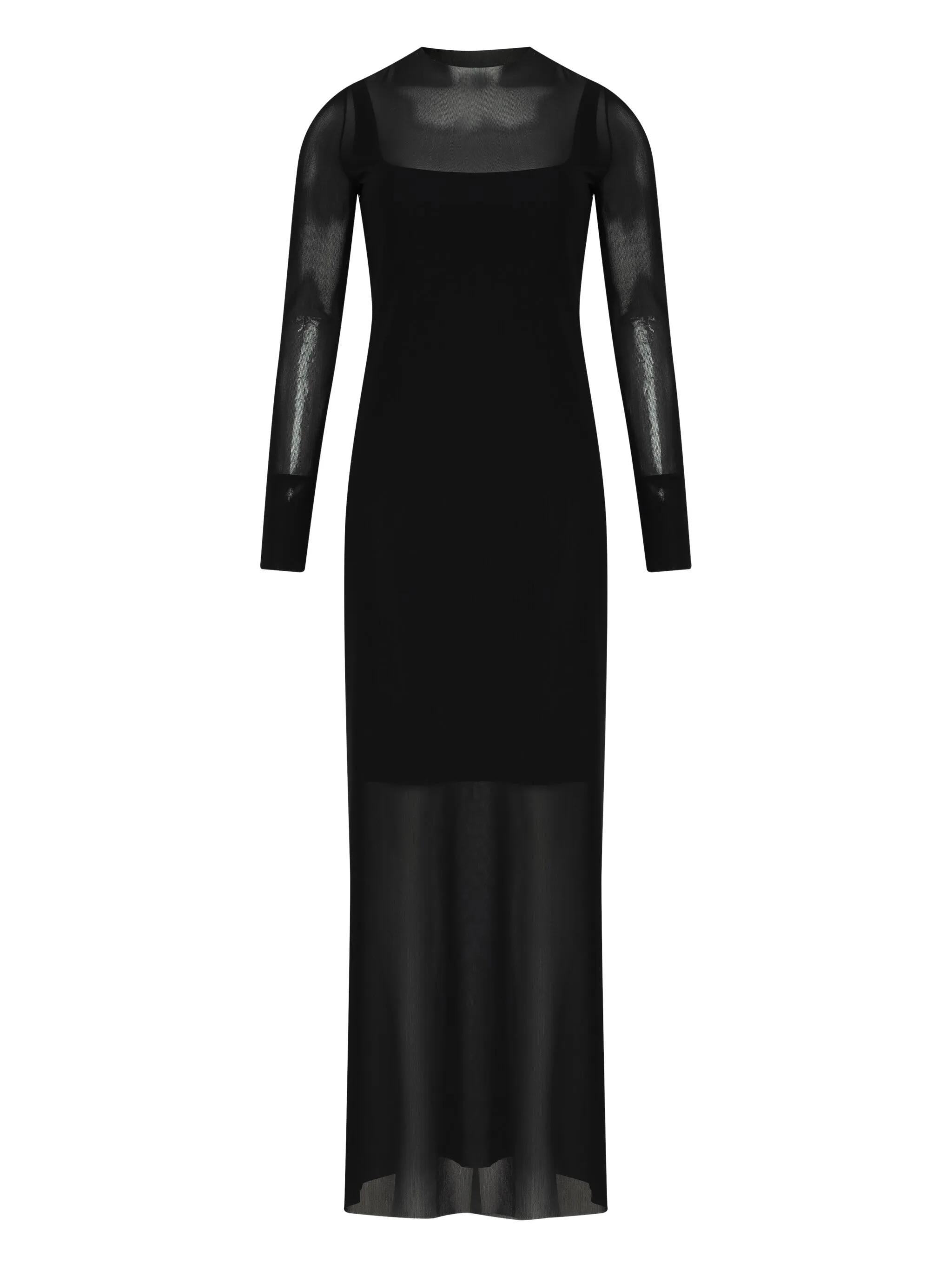 

Платье миди из тюля Gloria Coelho, черный
