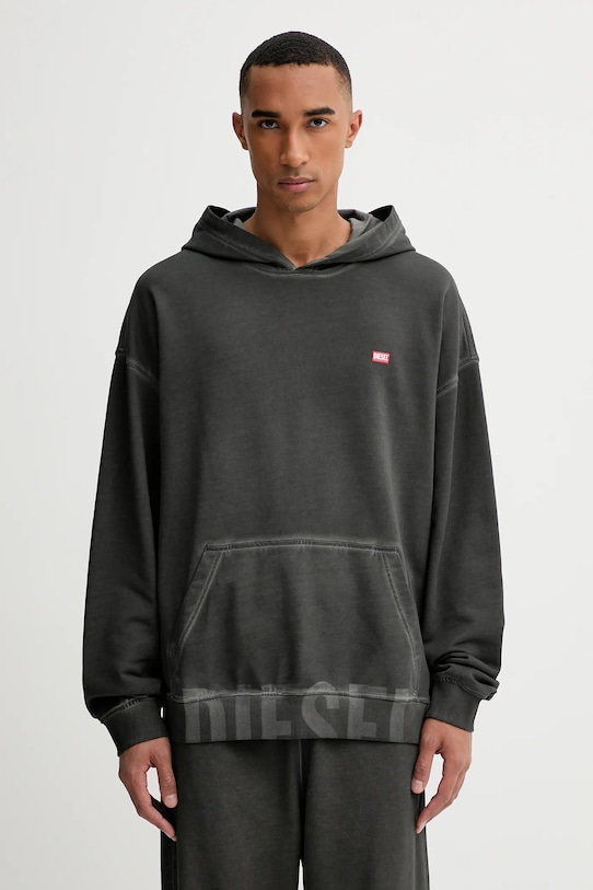 

Хлопковая толстовка S-BOXT-HOOD-T4 Diesel, серый