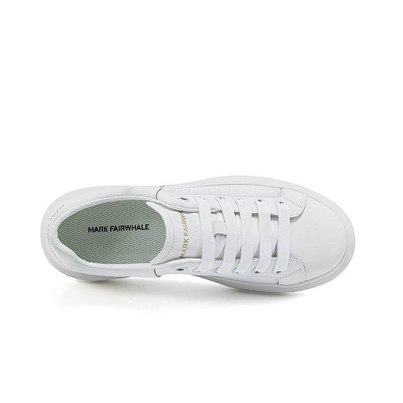 FAIRWHALE Мужские скейтерские кроссовки белые сетчатые, цвет White (Mesh) — фото 2