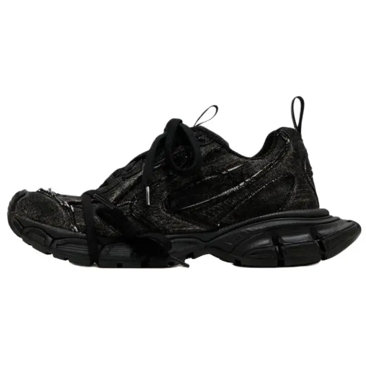 Тисненые 3xl кроссовки women's Balenciaga, черный — фото 3