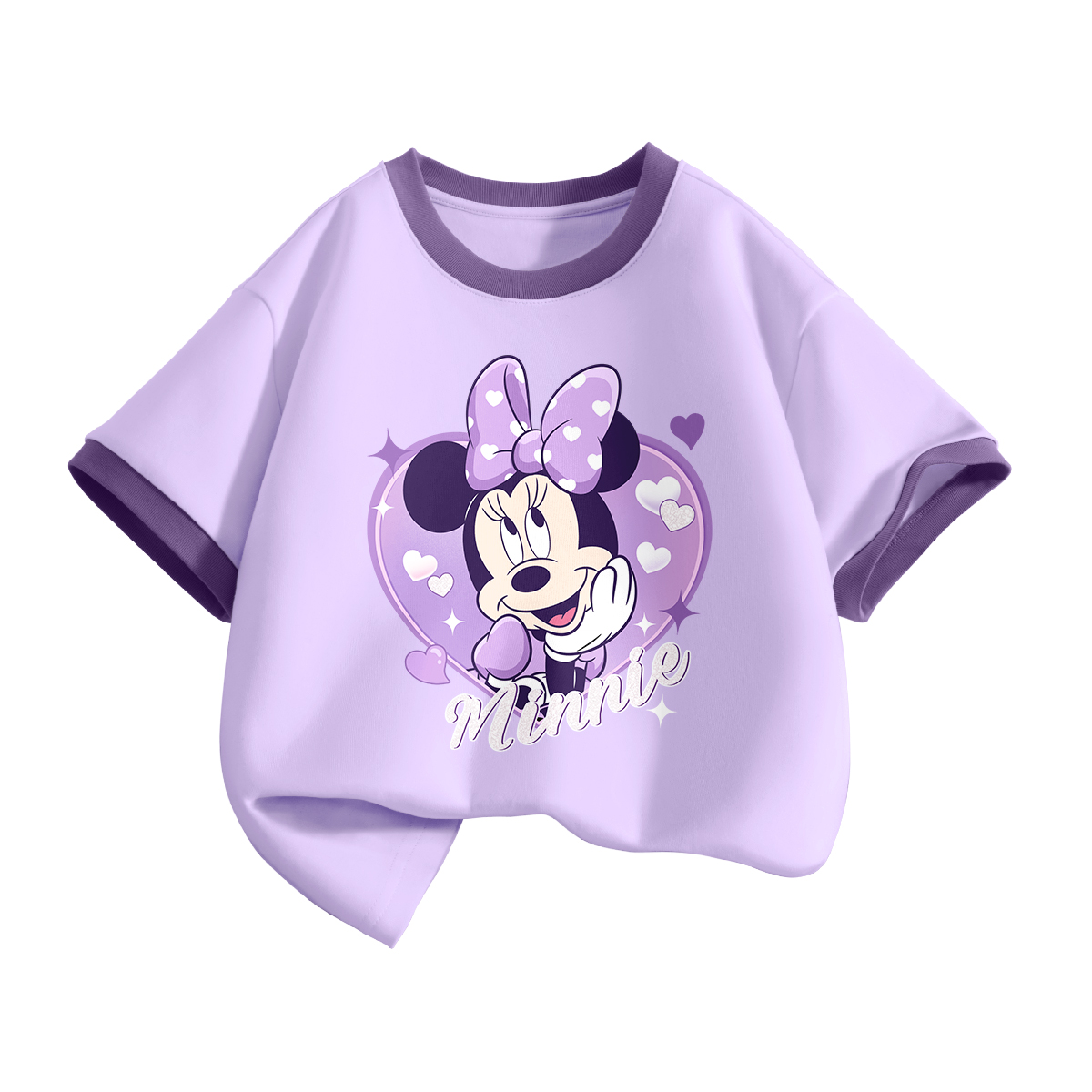 

Детская футболка для детей от 3 до 7 лет Disney, diyingxīnni grape фиолетовый