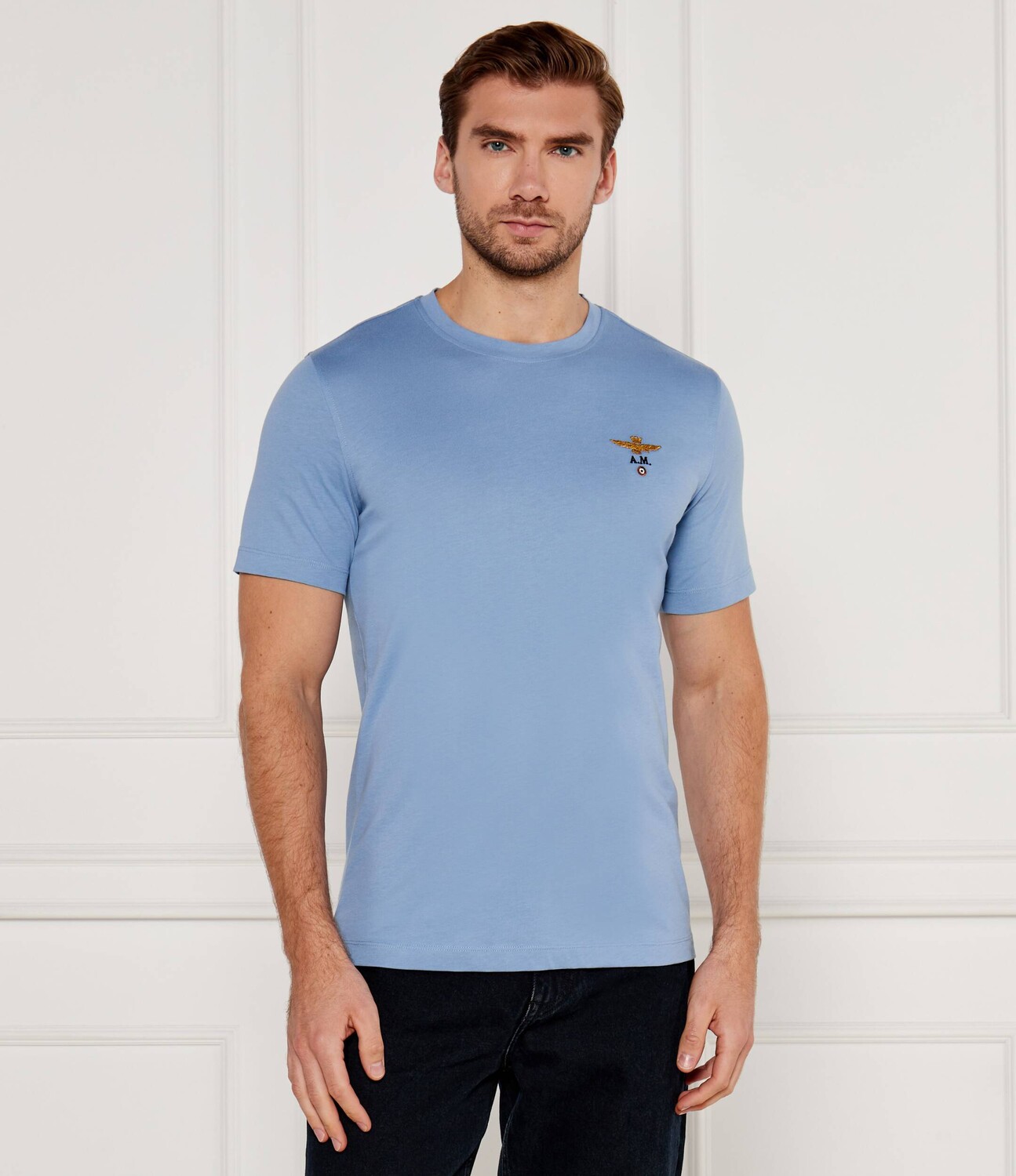 

Футболка Aeronautica Militare Regular Fit, небесно-голубой