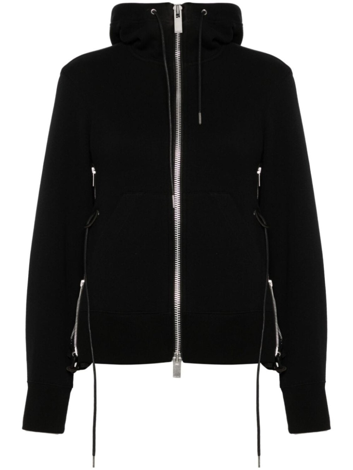 

Sacai худи Sponge Sweat на молнии, черный