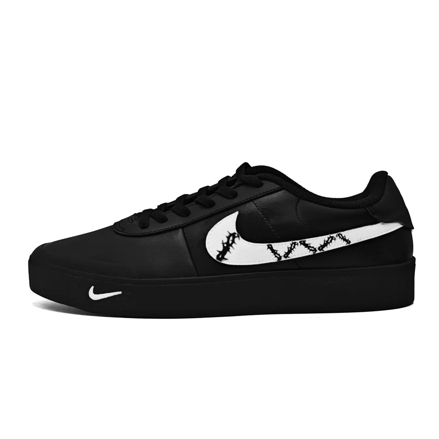 

Nike Кроссовки Court Shot Cool Cooler легкие низкие для скейтбординга мужские, черные, белые