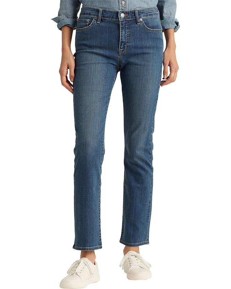 

Джинсы LAUREN Ralph Lauren Premier Straight, цвет Ocean Blue Wash