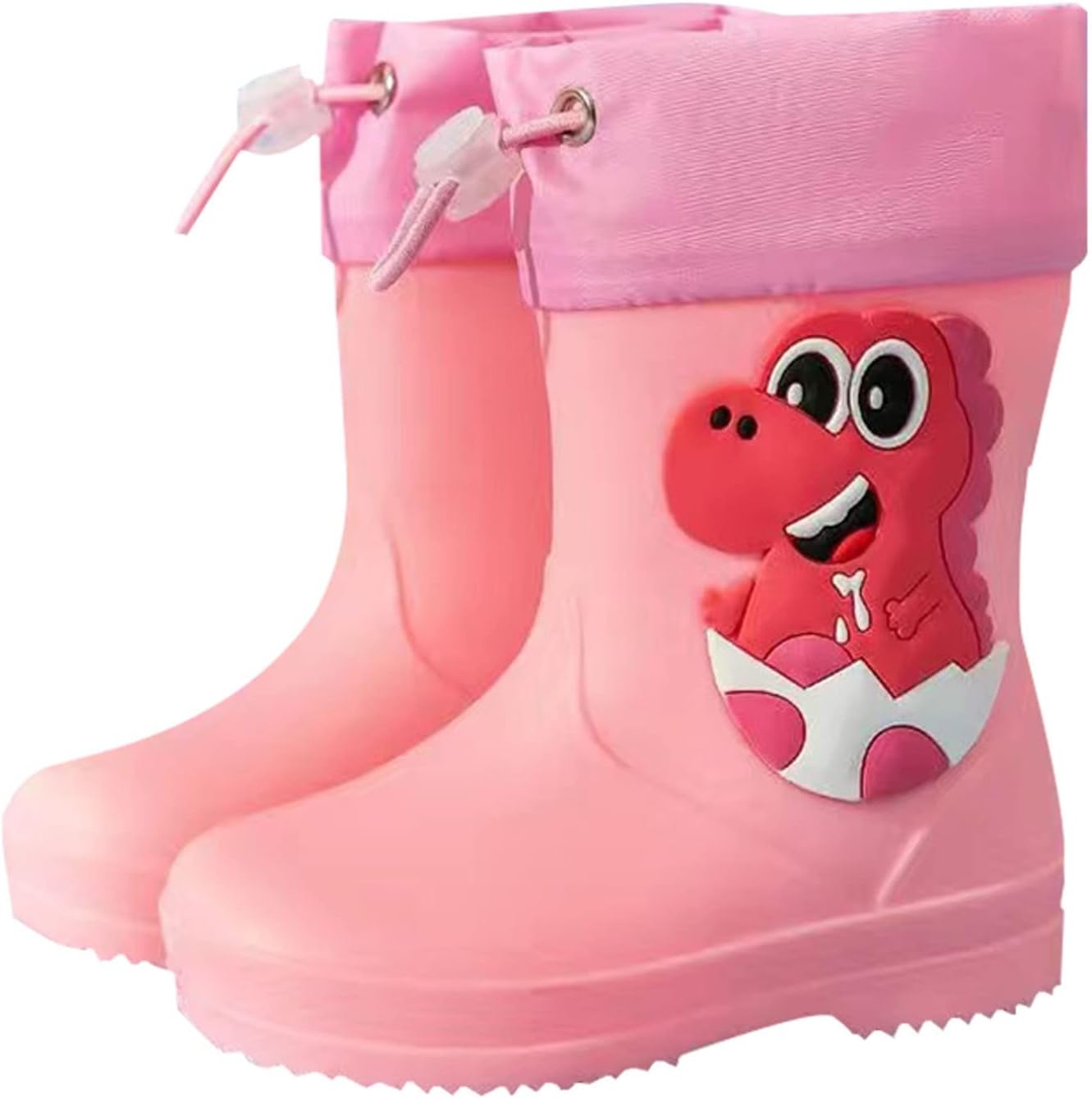 

Детские резиновые сапоги с эластичным верхом, непромокаемые сапожки для малышей для мальчиков Generic, красный