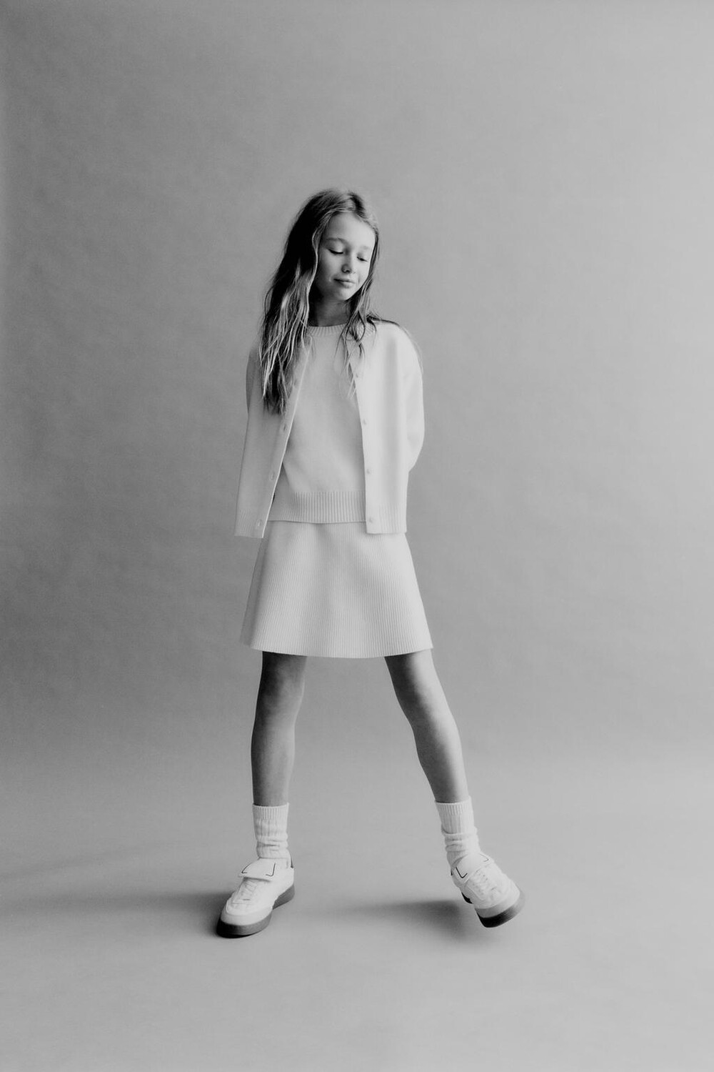 

Вязаный кардиган ZARA, экрю