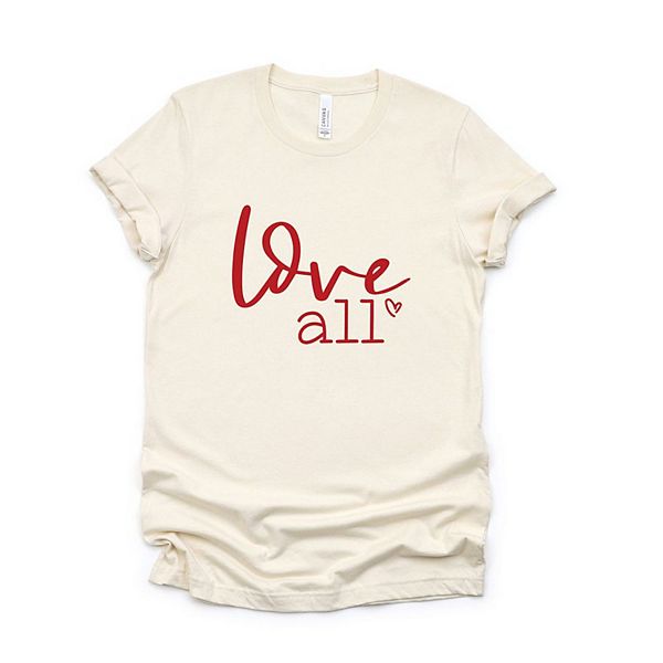 

Футболка Love All с коротким рукавом и принтом Simply Sage Market, Cream, Зеленый, Футболка Love All с коротким рукавом и принтом Simply Sage Market, Cream